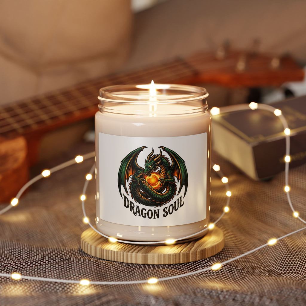 Dragon Soul Candle, soy jar candle | fantasy art, dark academia