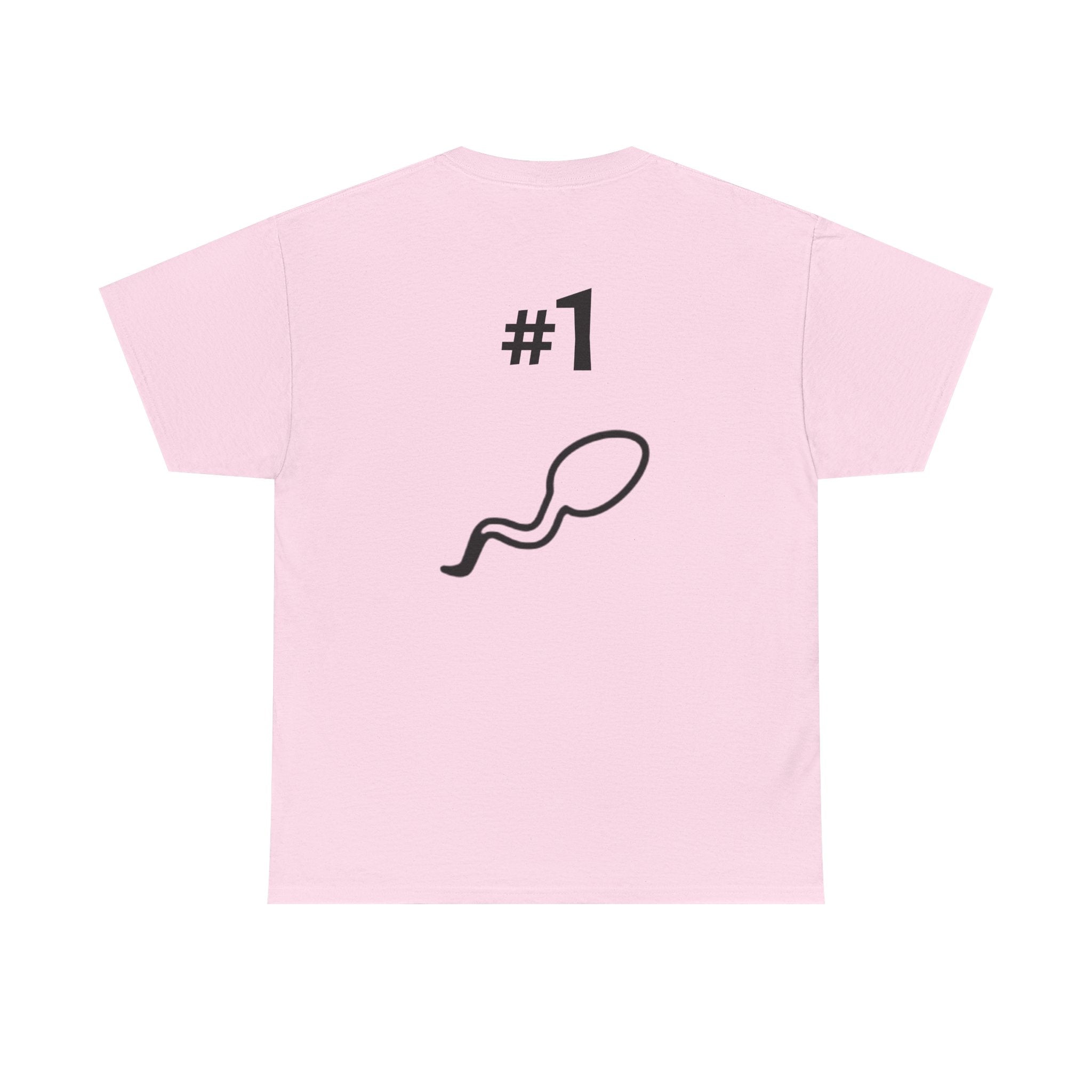 Father of a Champion T-Shirt — Funny #1 Dad Tee with Sperm Graphic