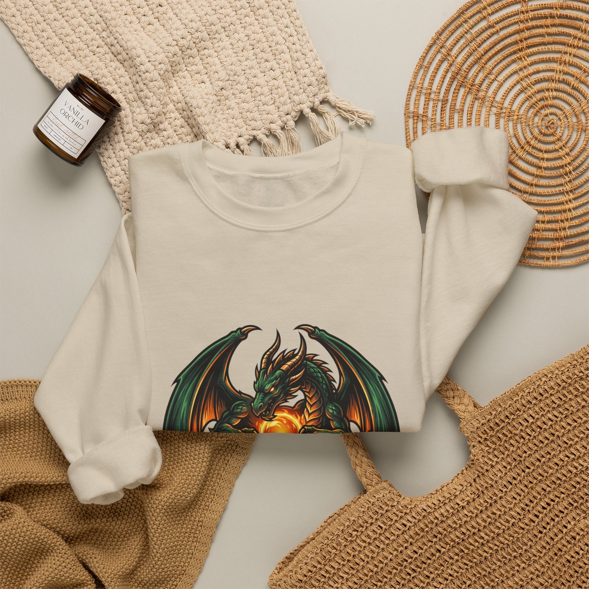 Dragon Soul Crewneck Sweatshirt | dragon, fantasy art