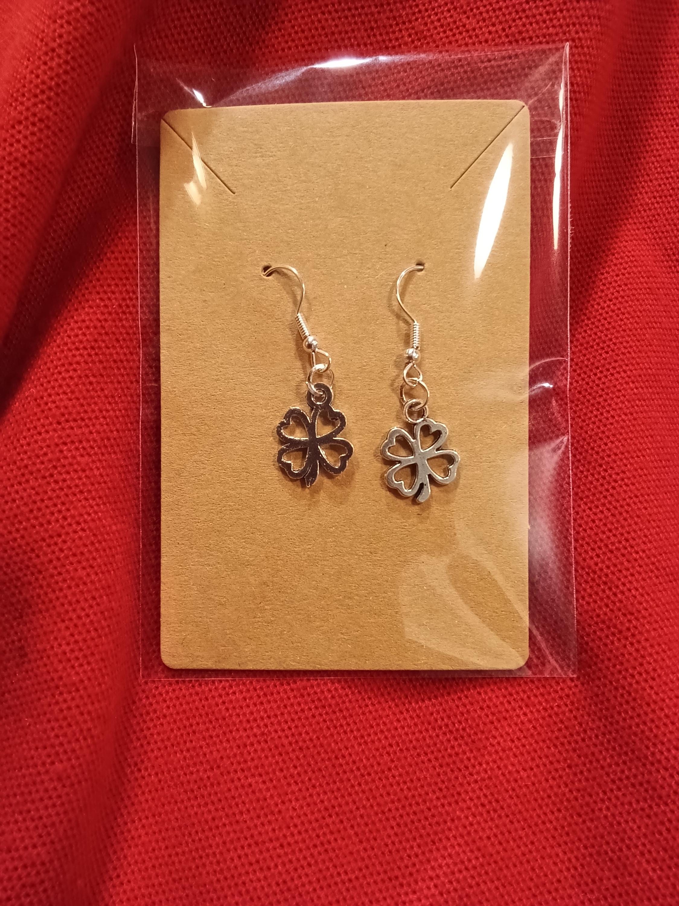 Clover Earrings: 3 or 4 Leaf Design Options