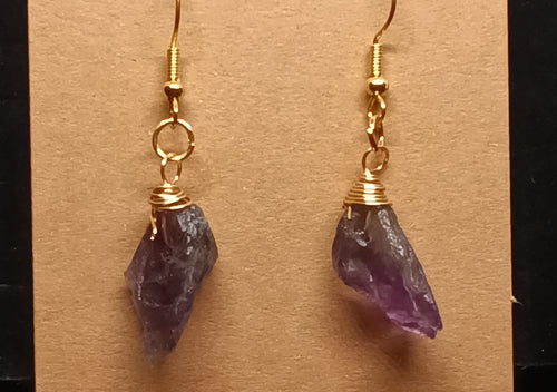 Amethyst earrings